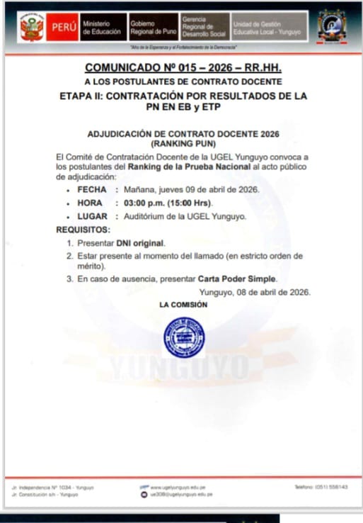 Imagen Comunicado